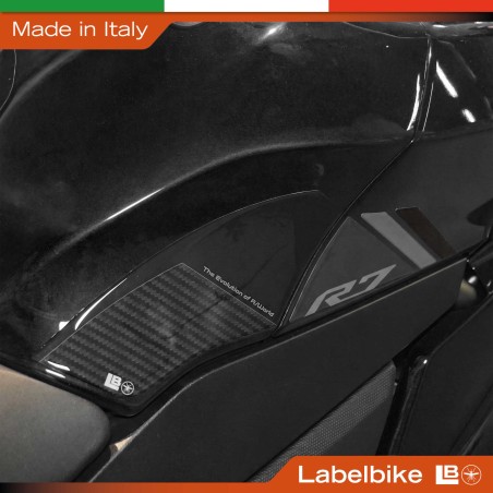 Adesivi Protezioni Laterali Serbatoio moto compatibili con Yamaha R7 2026