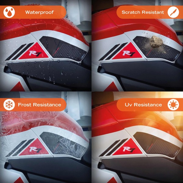 Adesivi Protezioni Laterali Serbatoio moto compatibili con Yamaha R7 2026