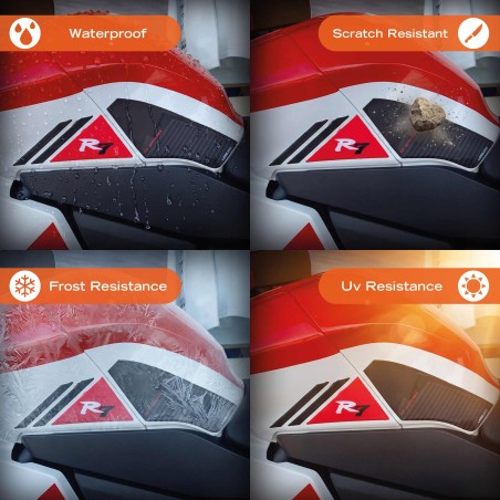 Adesivi Protezioni Laterali Serbatoio moto compatibili con Yamaha R7 2026