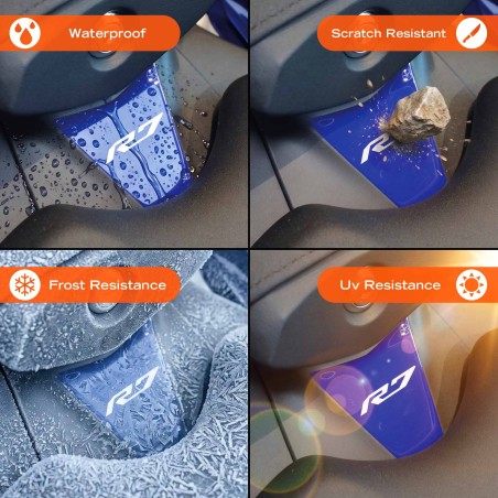 Adesivo 3D Protezione Coda Sella moto compatibile con Yamaha R7 2026